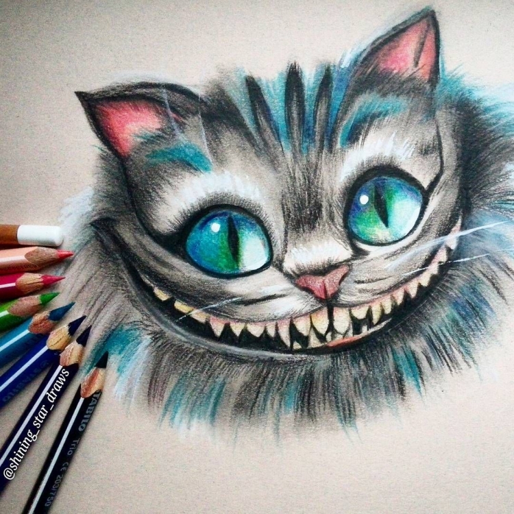 Рисунки чеширского кота