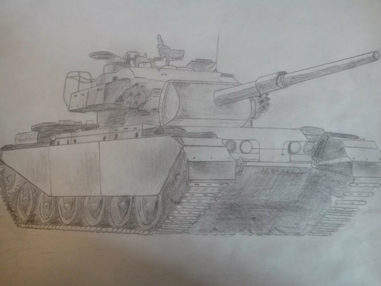 Танк зарисовка