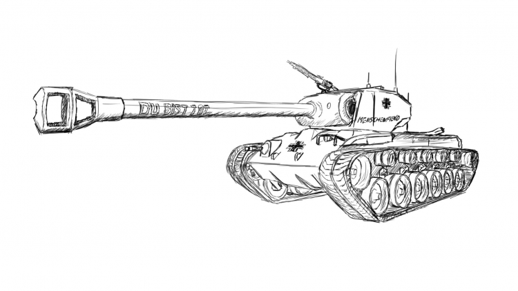 Раскраска танк т 34