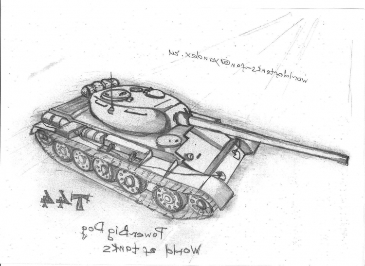 Рисунки танков карандашом