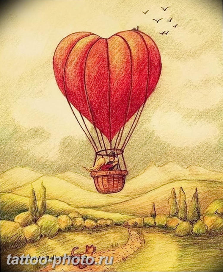 Воздушный шар рисунок для срисовки