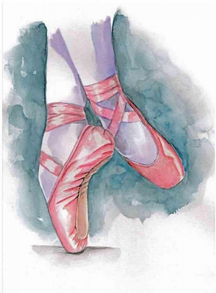 Как нарисовать балерину цветными карандашами