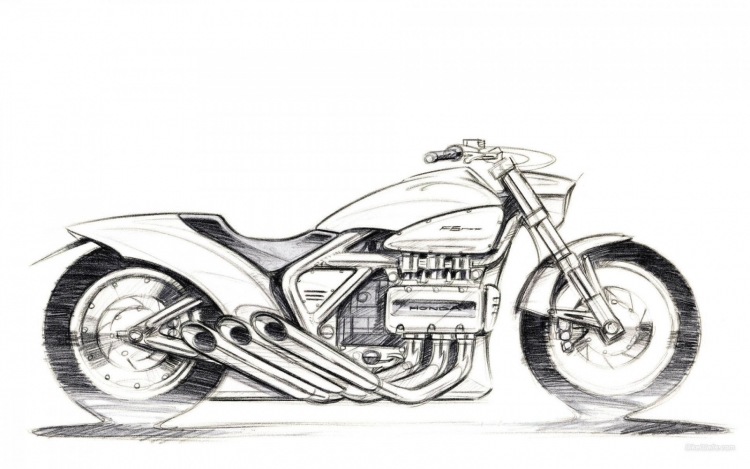 Рисунки для срисовки мотоциклы