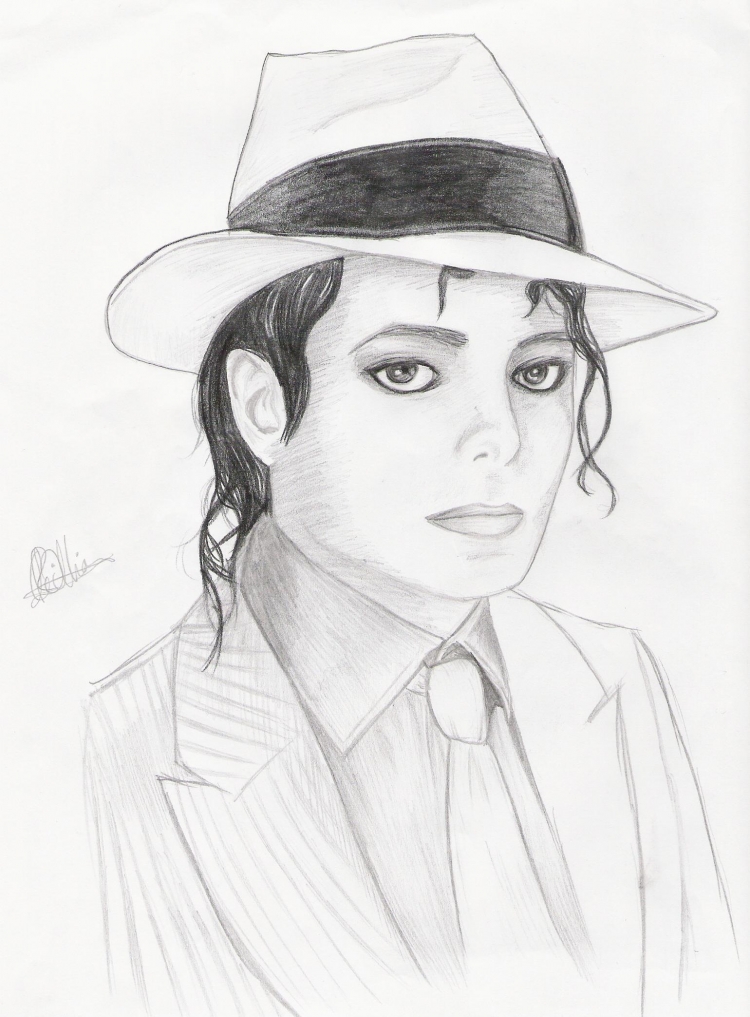 Рисунки Майкла Джексона для срисовки