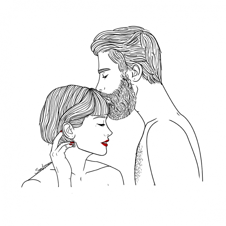 Рисунки влюбленных