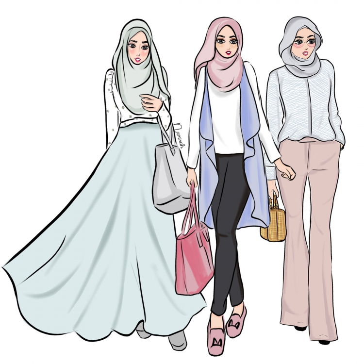 Мусульманские одежды для срисовки