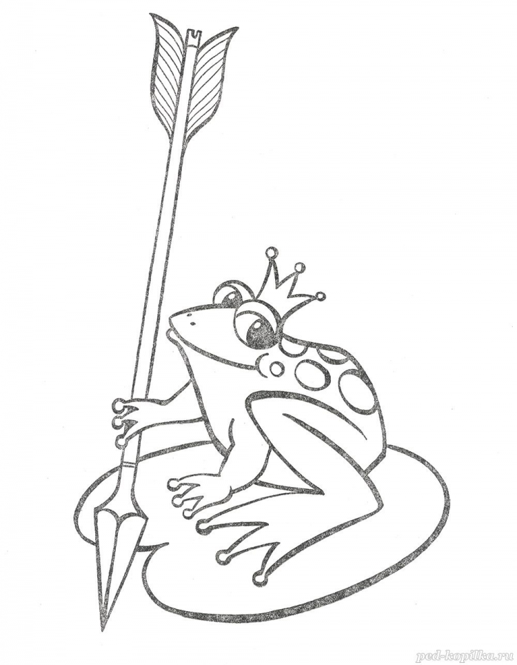 Рисунок царевна лягушка легко - 57 фото