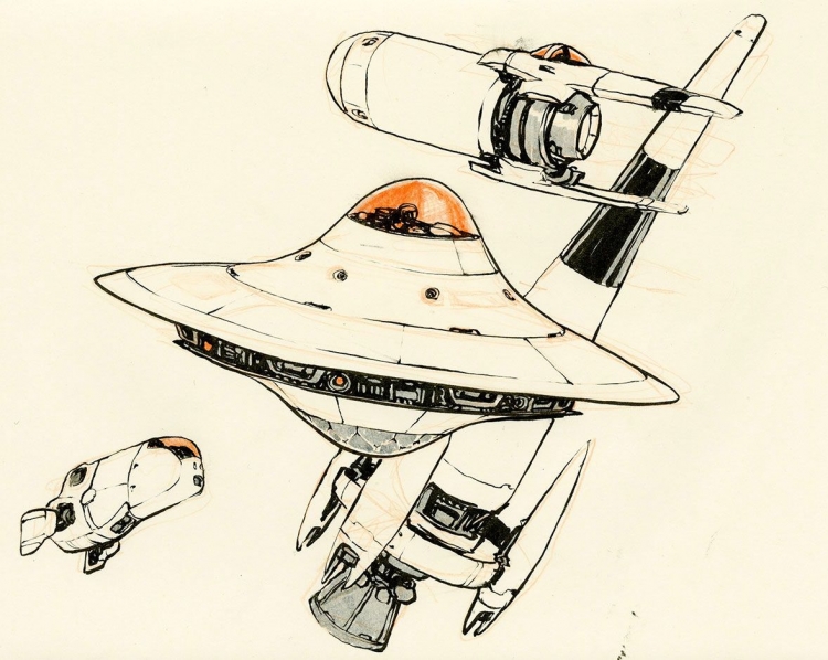 Зарисовки летательных космических аппаратов