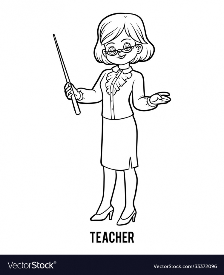 Рисунок учителя набросок