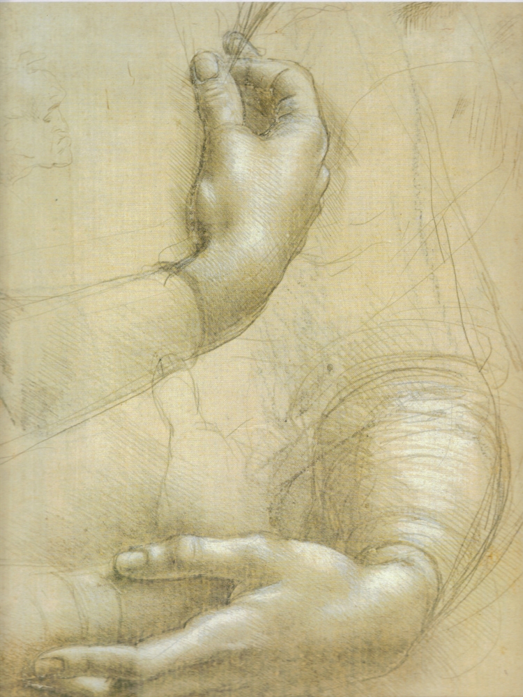 Леонардо да Винчи зарисовки руки