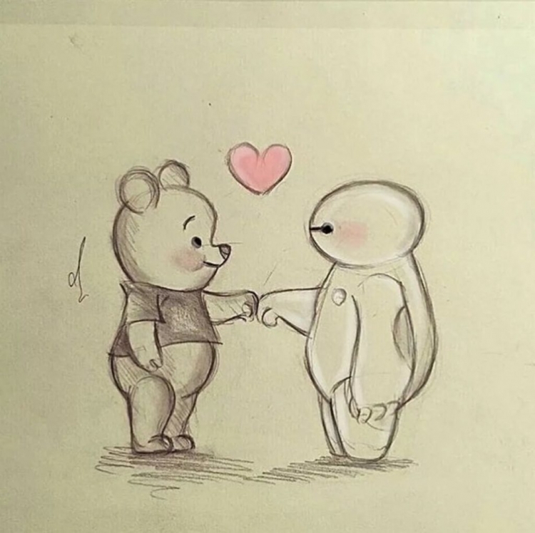 Рисунки для срисовки лёгкие парные