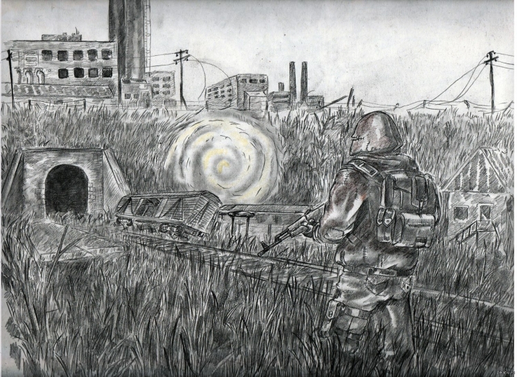 Чернобыль рисунки для срисовки