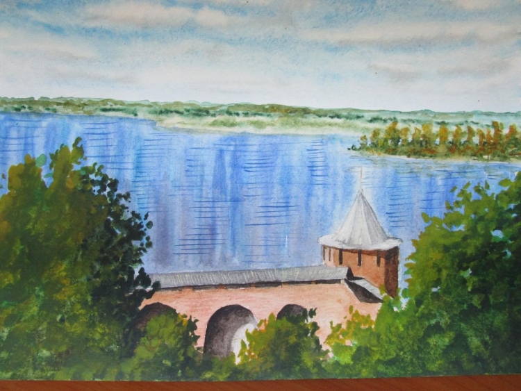 Рисунок на тему Волга