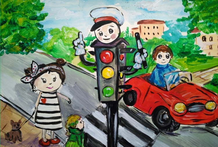 Рисунок на тему дорога глазами детей