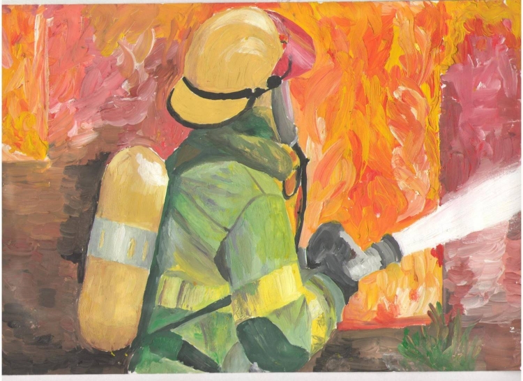 Рисунок на тему профессия спасатель