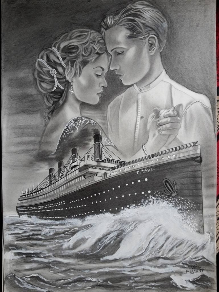 Рисунки карандашом Титаник (34 фото) 🔥 Прикольные картинки и юмор