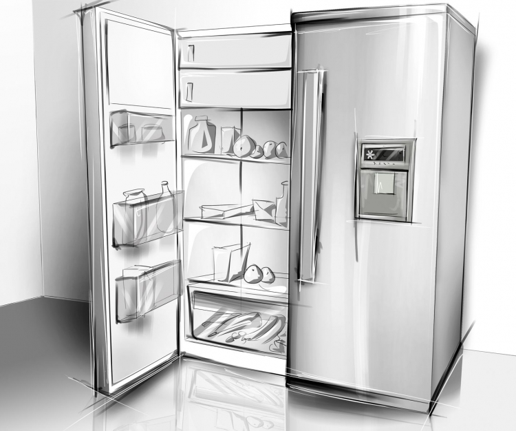Холодильник скетч