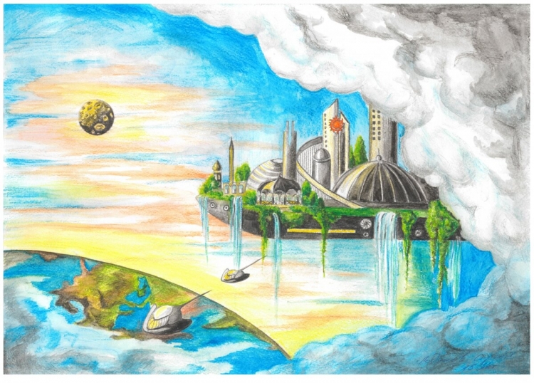 Рисунок на тему Планета будущего