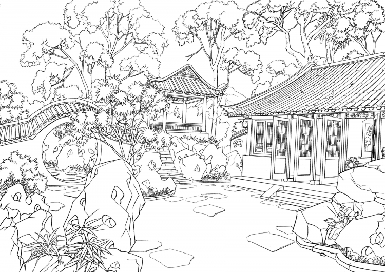 Пин от пользователя Mifica May на доске Art_2 | Соборы, Раскраски, Японский сад