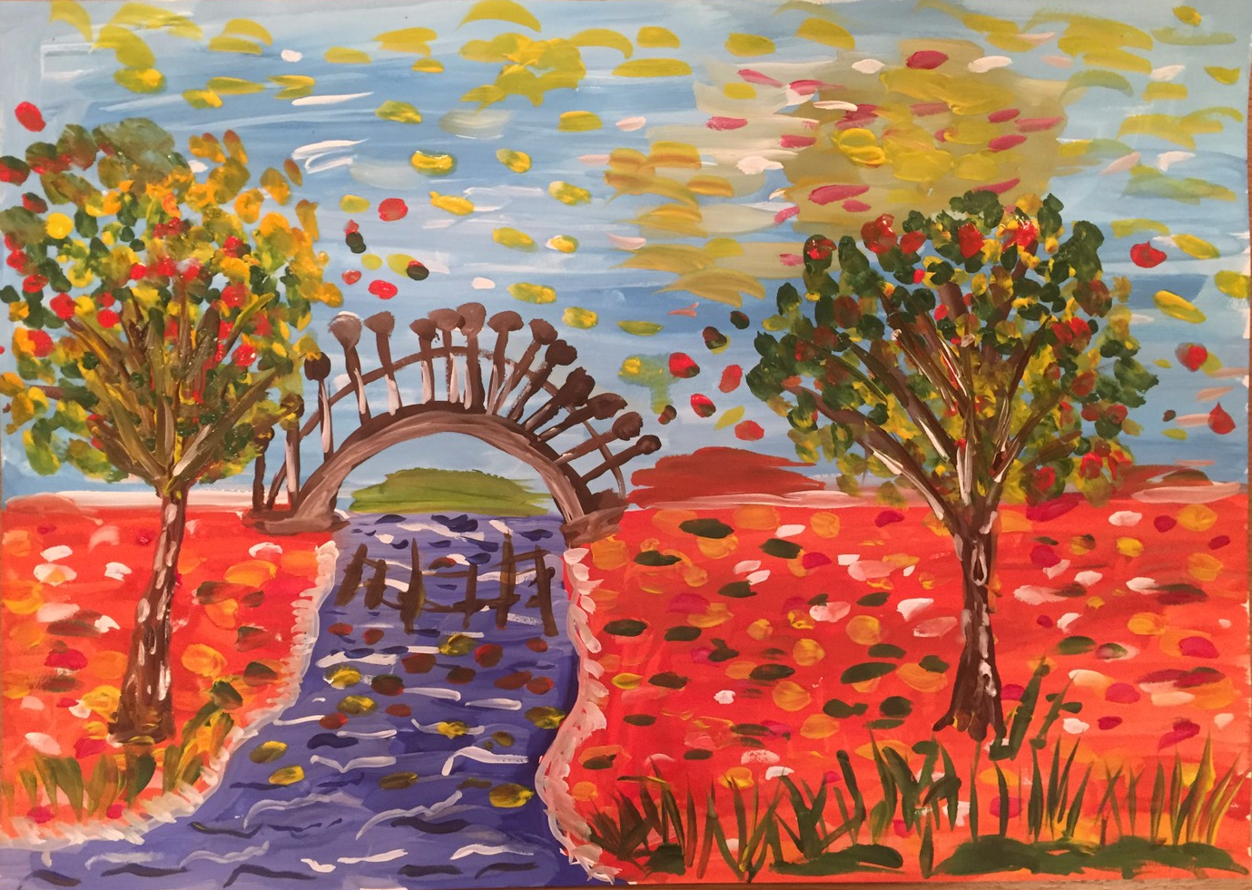 Пейзаж 2 класс. Пейзаж детские работы. Изо осень. Рисование 3 класс осень. Осень красками для детей 7 лет.