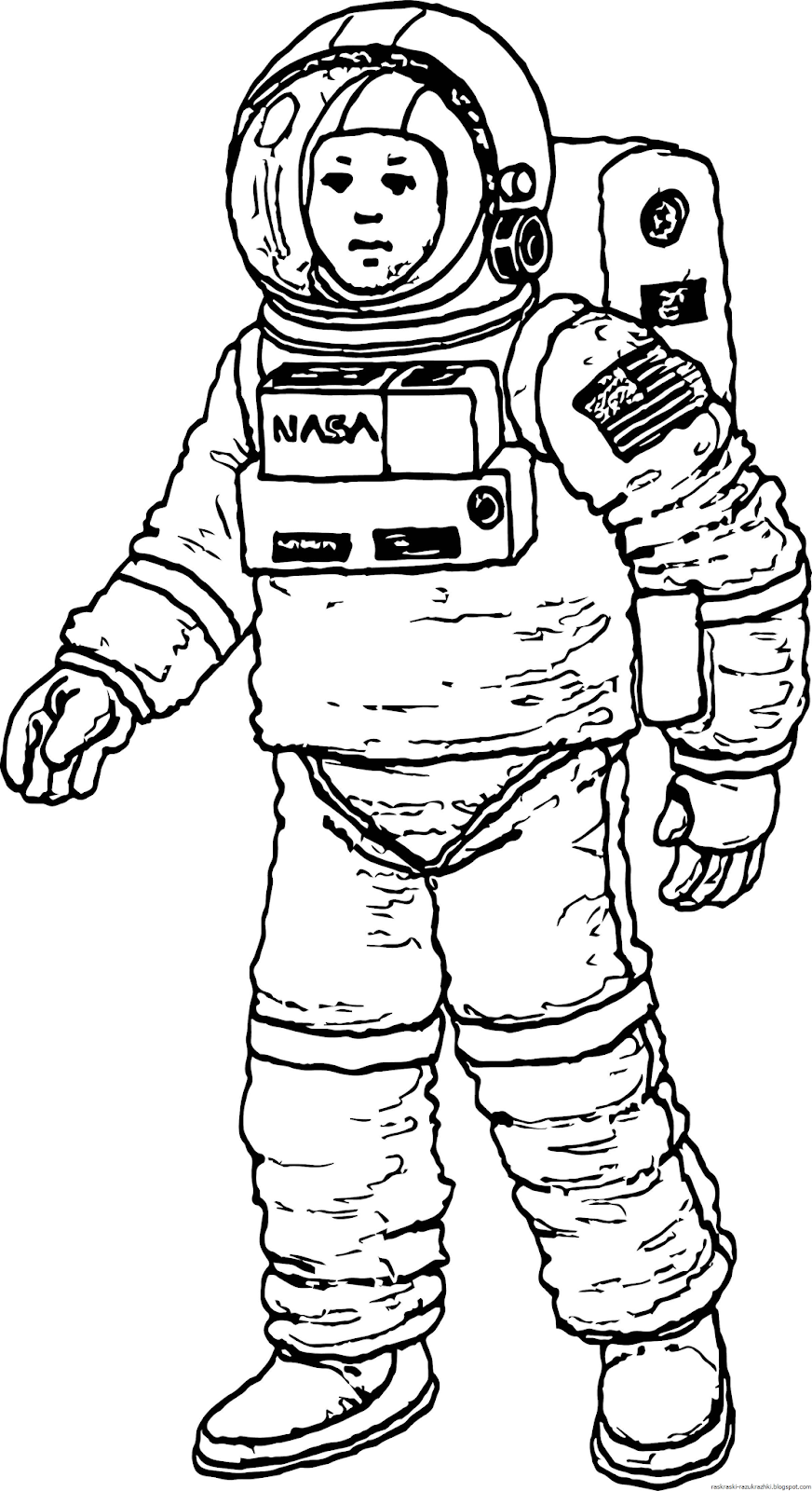 Космонавт раскраска для детей. Раскраска про космос и Космонавтов для детей. Космонавт рисунок. Рисунок Космонавта в скафандре для детей. Космонавт шаблон для вырезания распечатать