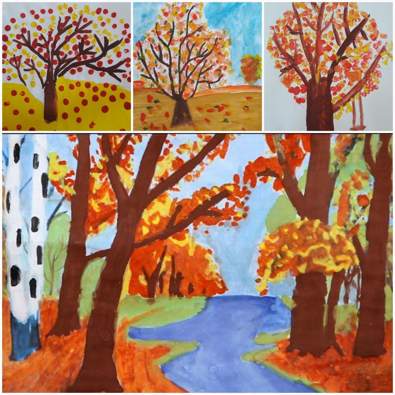 Осенний пейзаж для детей: творческие идеи и занятия