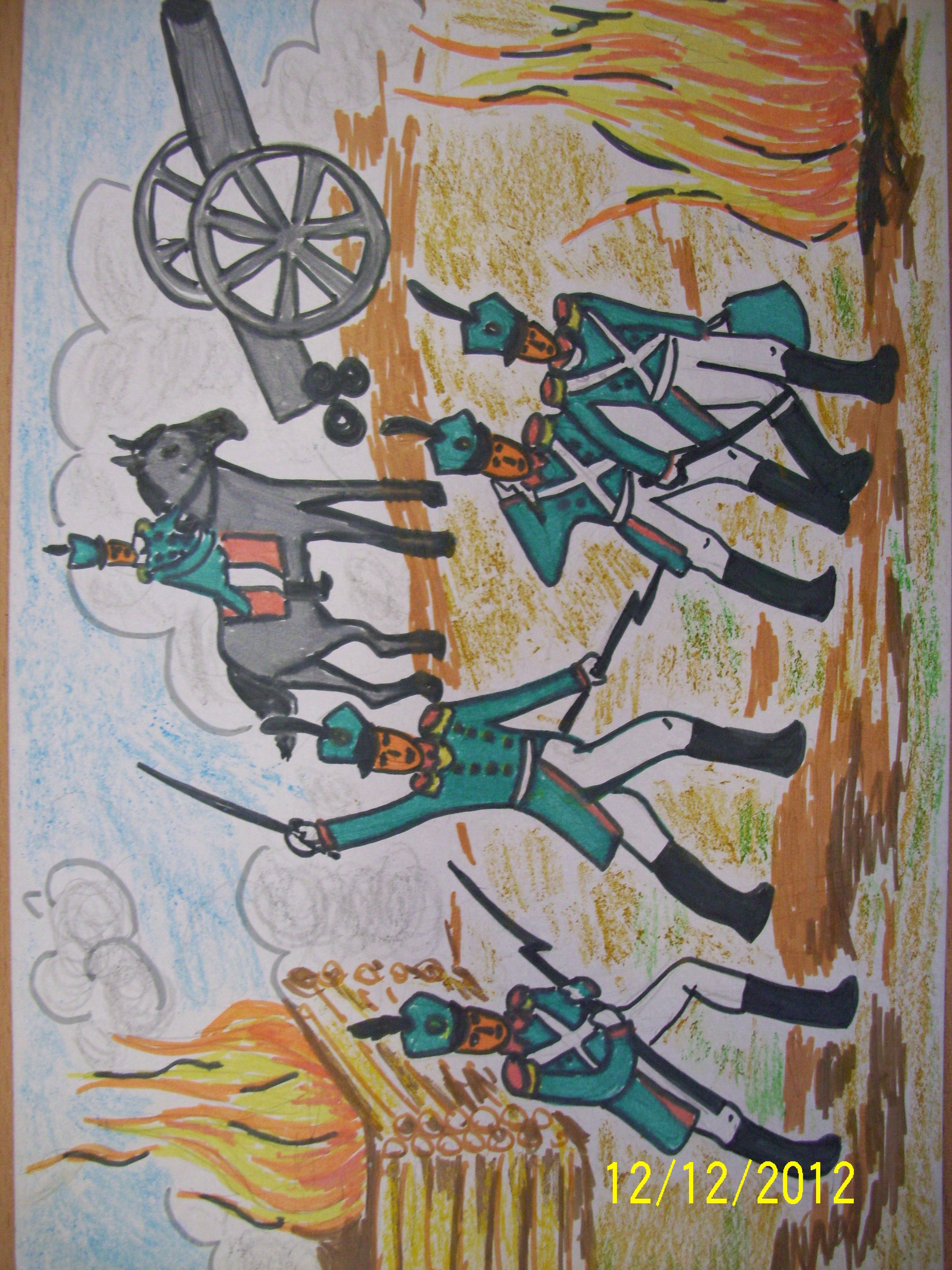 Виртуальная выставка «Я всегда рисовал «про войну…» в музее-панораме «Бородинская битва»