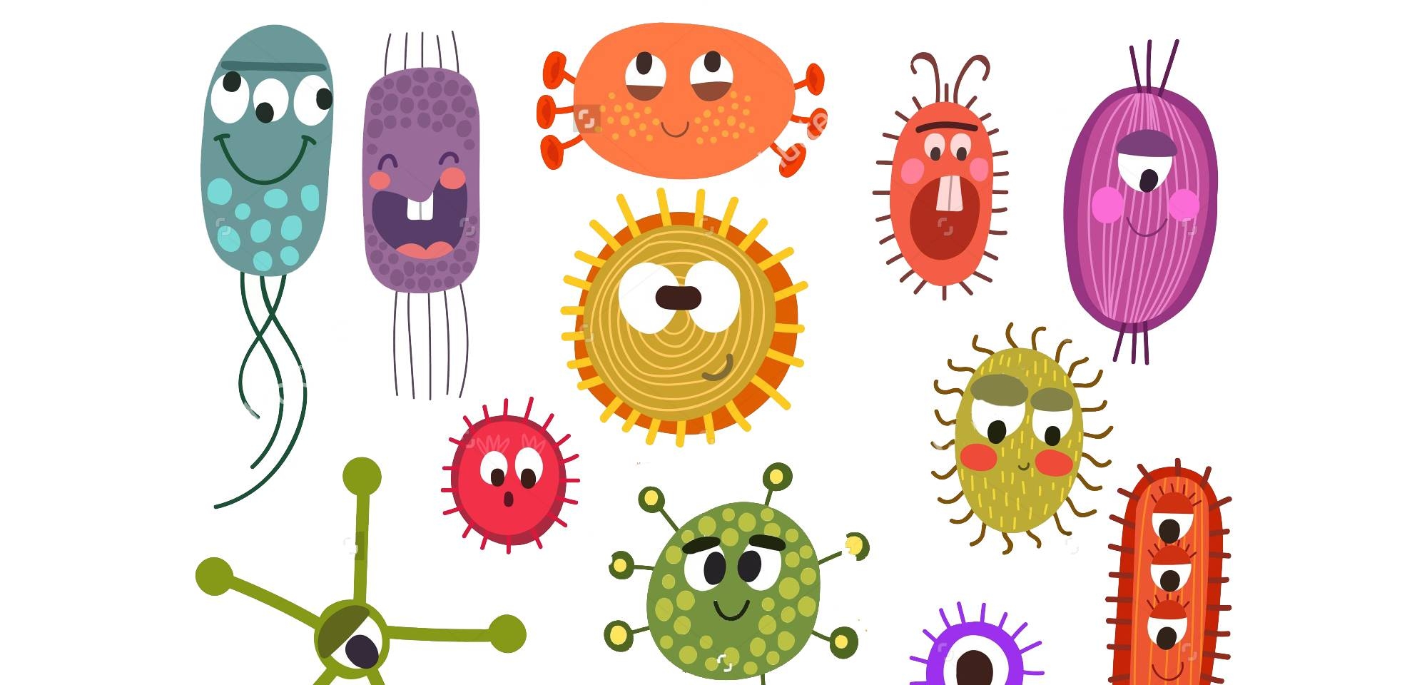 Вирусы группа микроорганизмов. Микробы для детей. Добрые бактерии. Микробы и вирусы картинки для детей. Смешные бактерии.