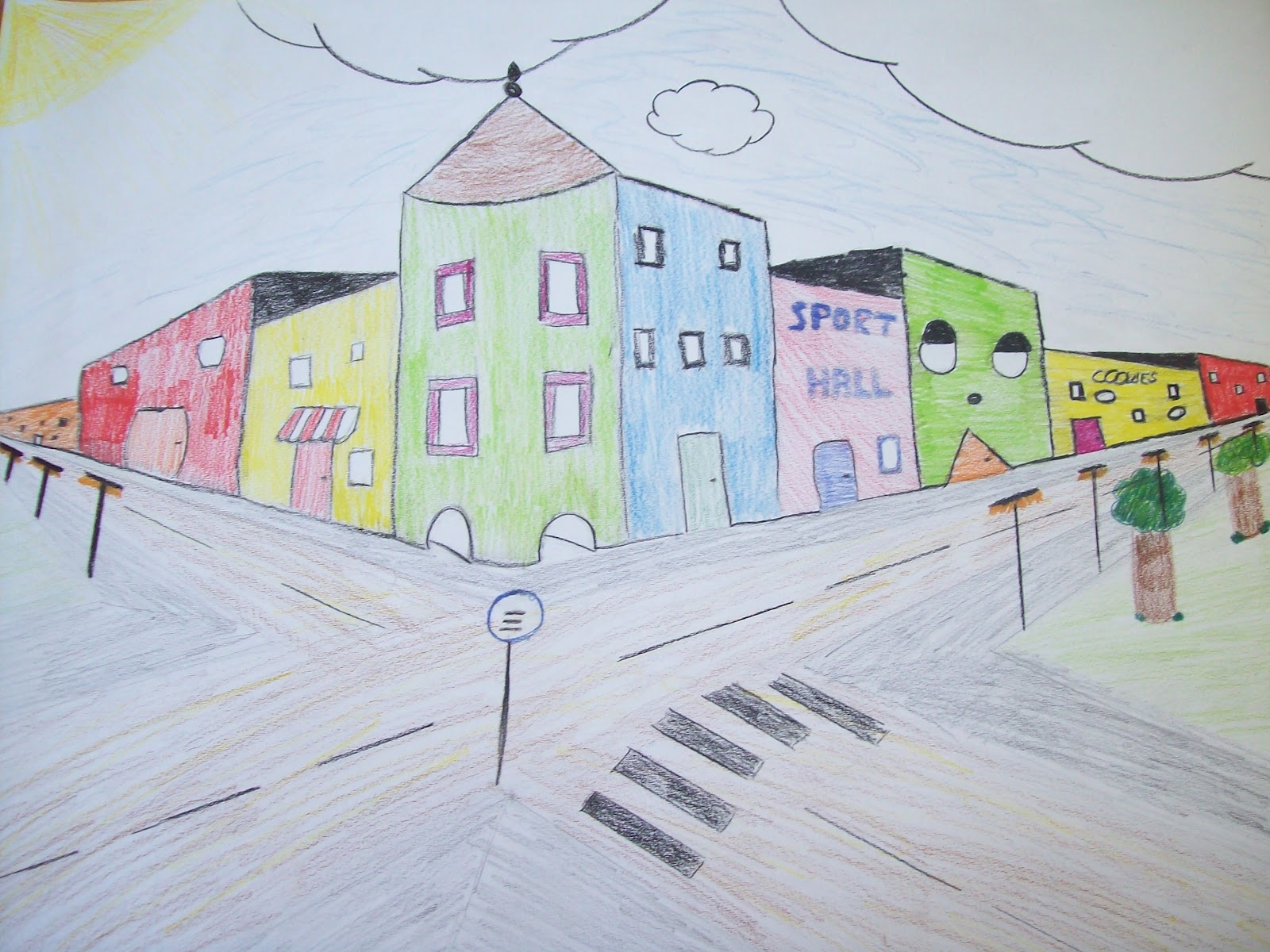 Конспект занятия по рисованию «Моя улица» в средней группе