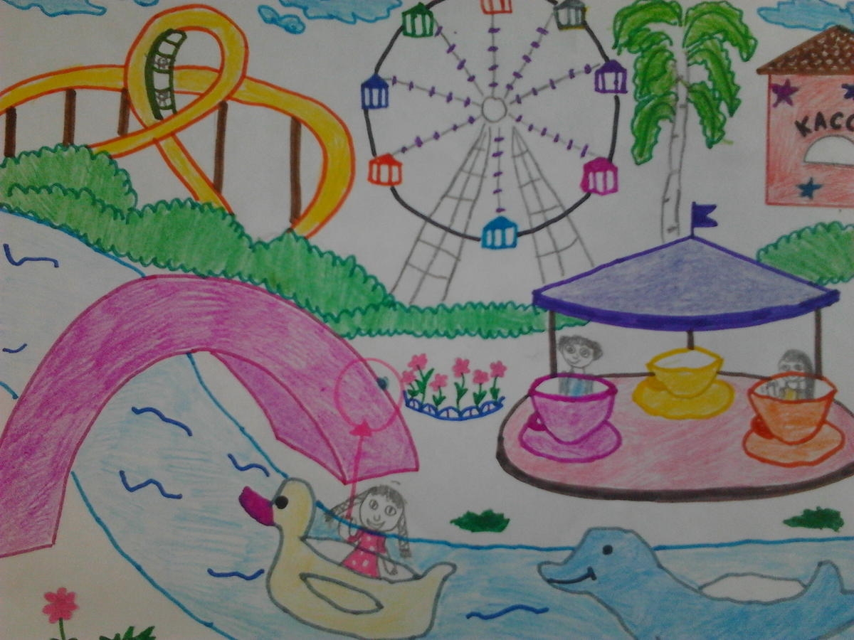 Развлечения 3 класс. Рисунок моя мечта. Детские рисунки парка. Город будущего рисунок для детей. Парк мечты детский рисунок.