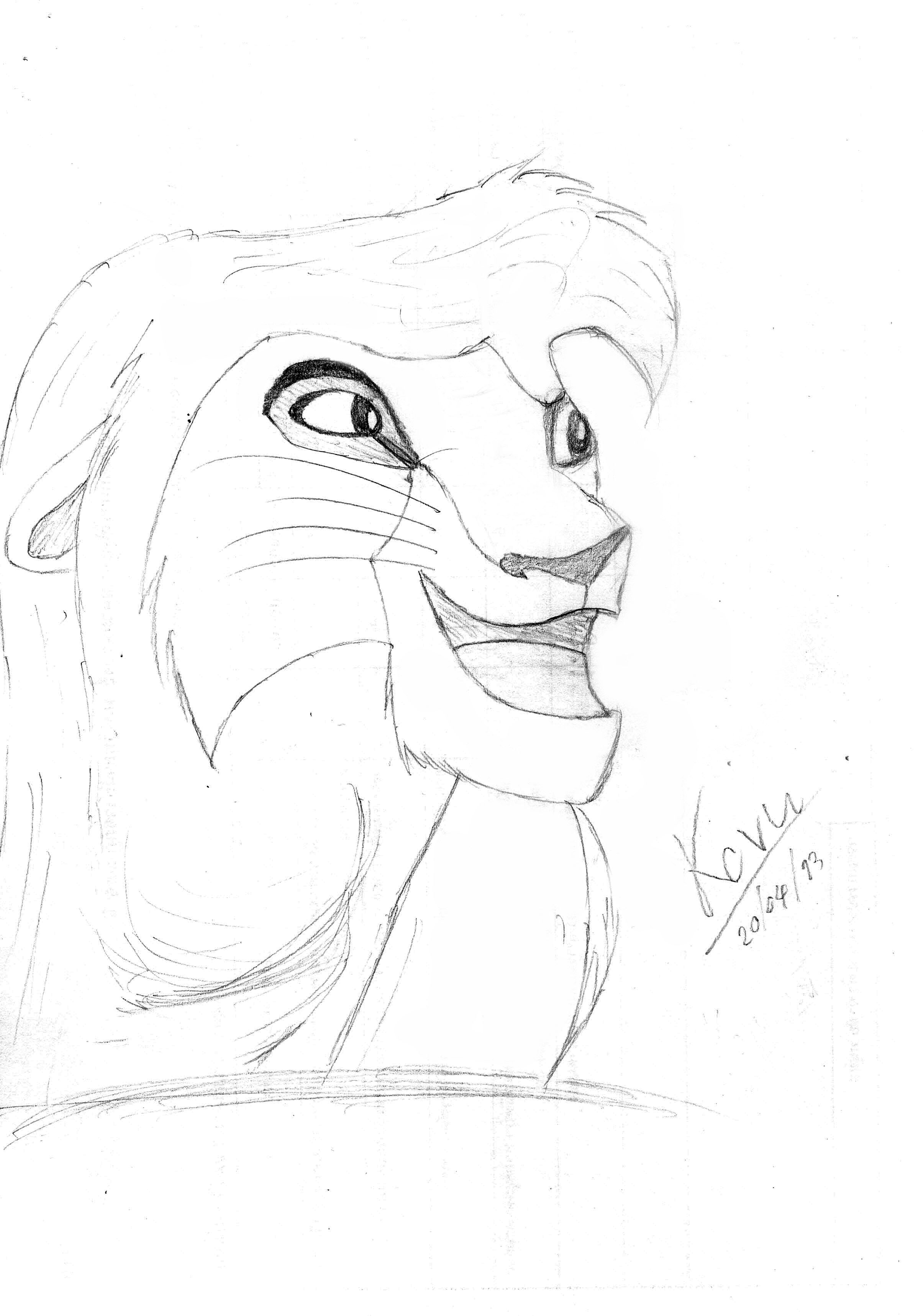 Раскраска-малышка. Король лев (№1315)