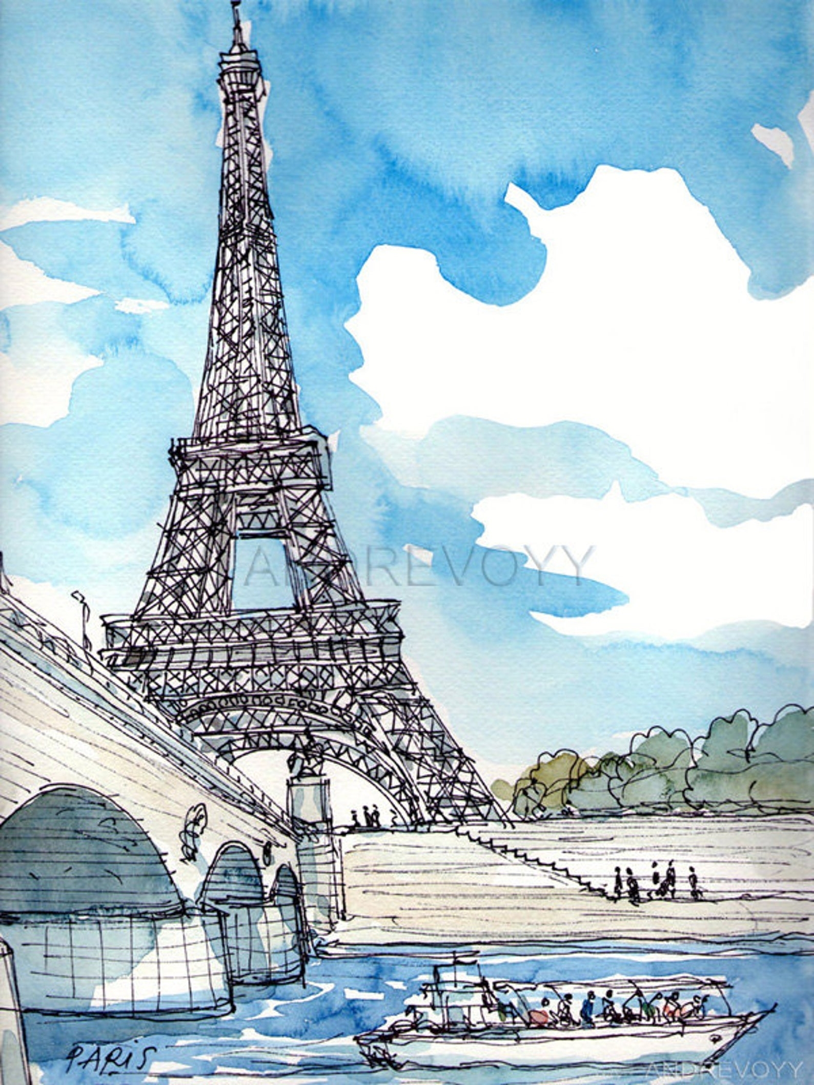 рисунок в париже