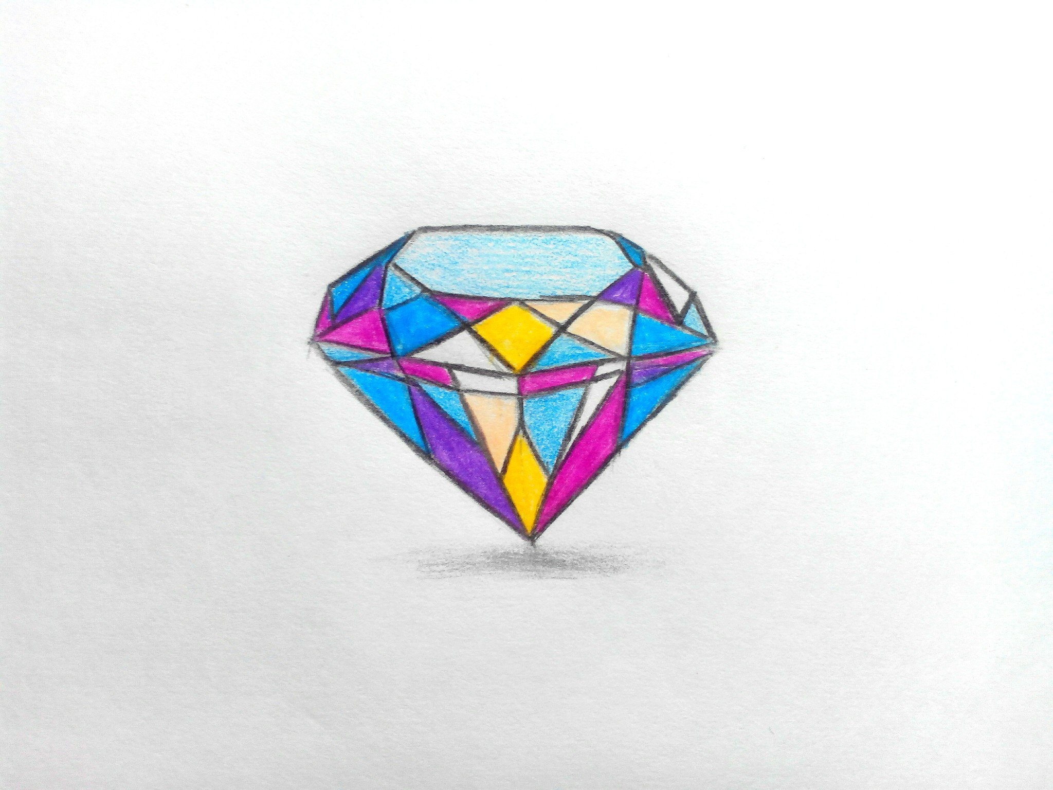 Как нарисовать алмаз (26 фото) » Рисунки для срисовки и не только