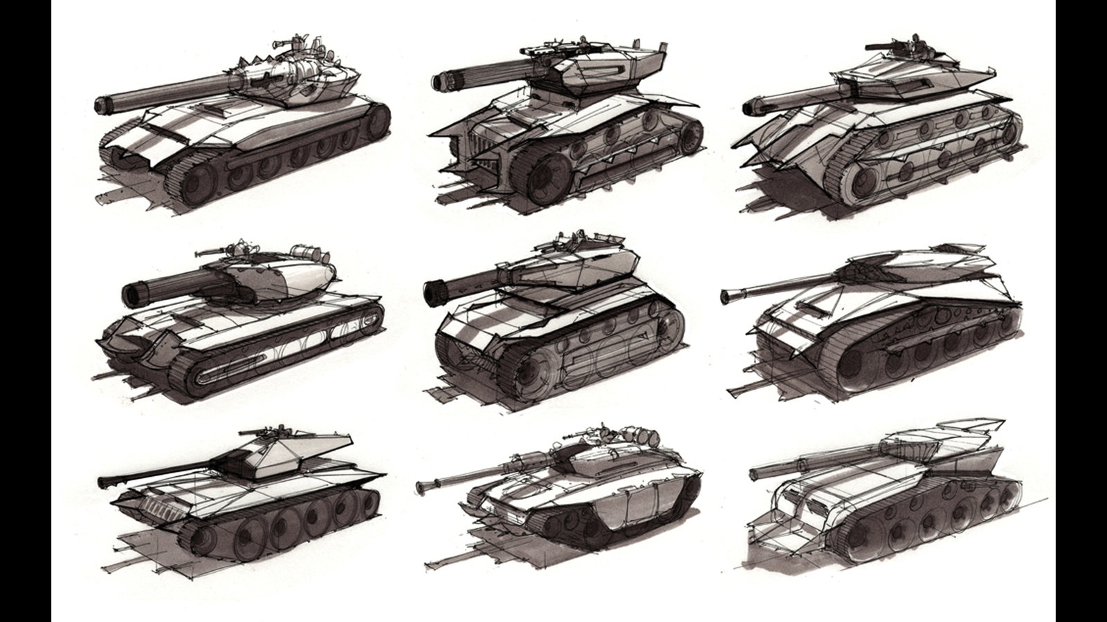 как нарисовать военный танк из гта 5 фото 91