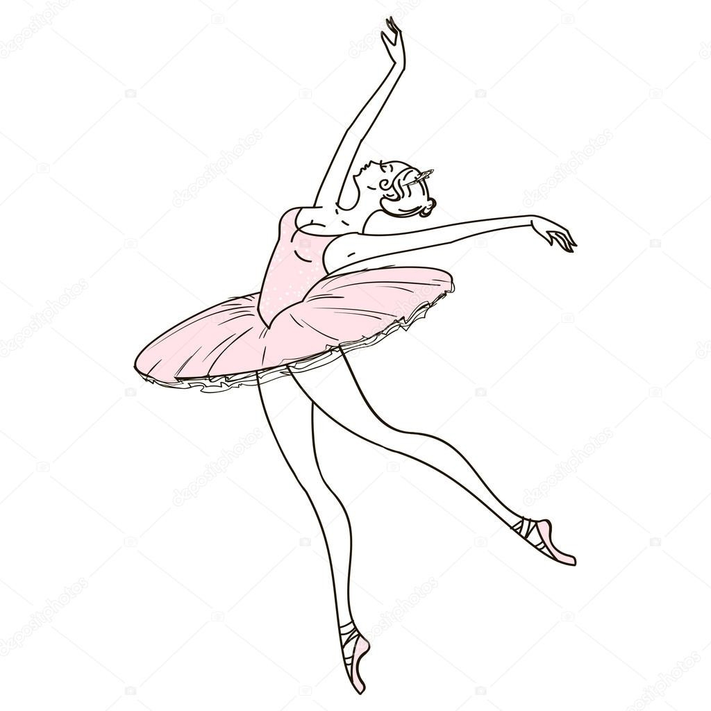 Раскраски балерин для девочек