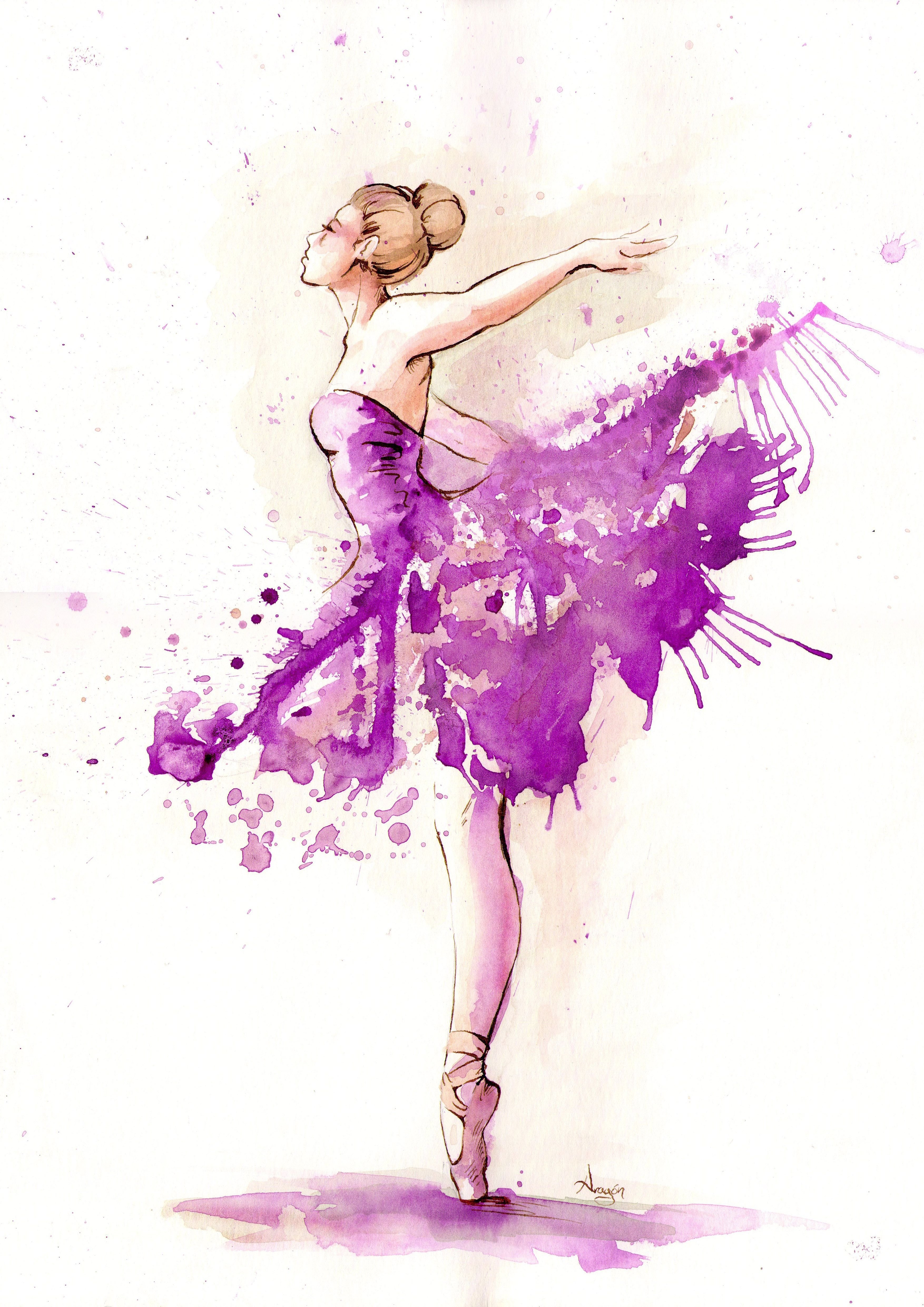 Картинки нарисованных балерин
