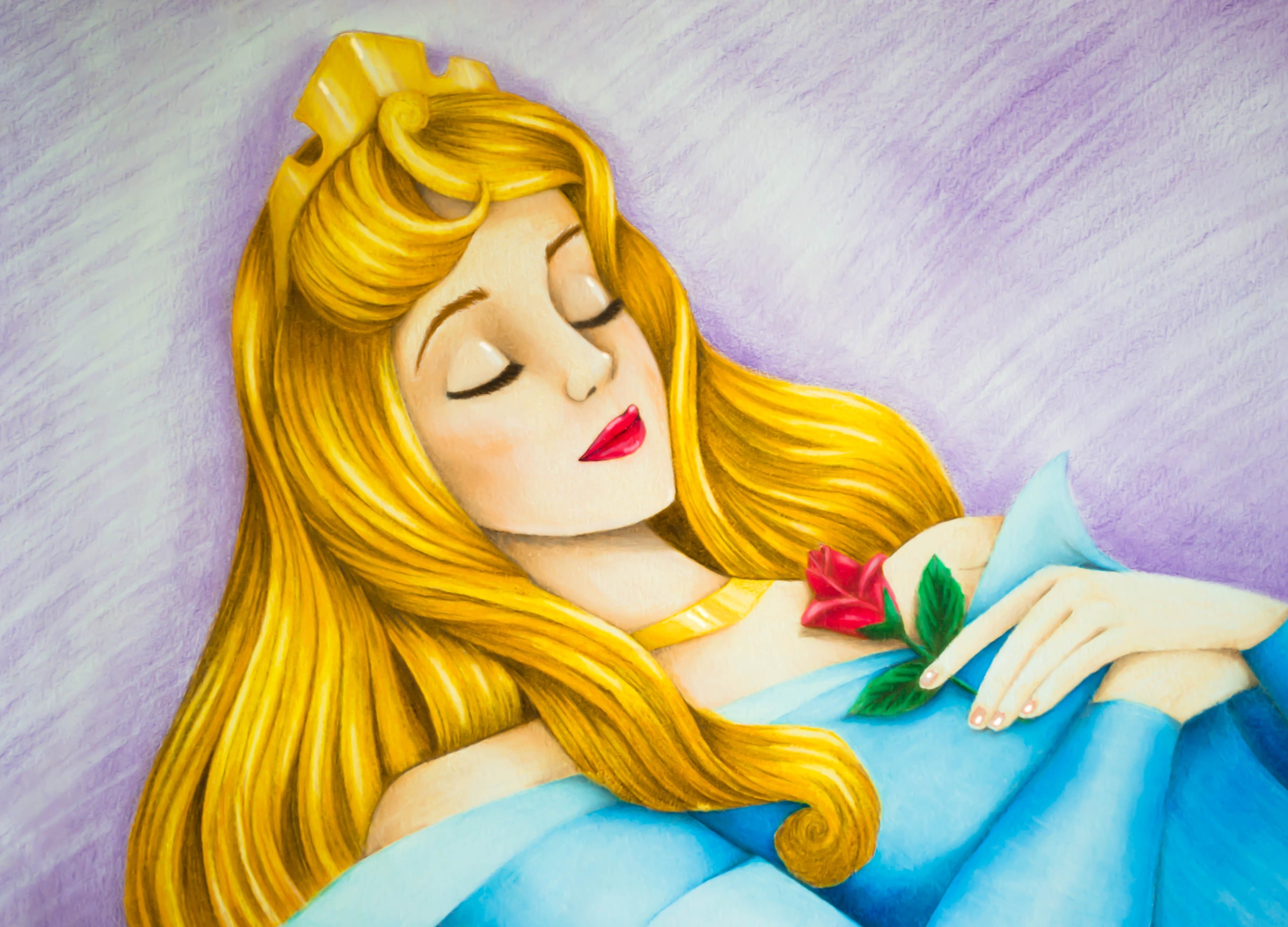 Раскраски Спящая красавица Аврора