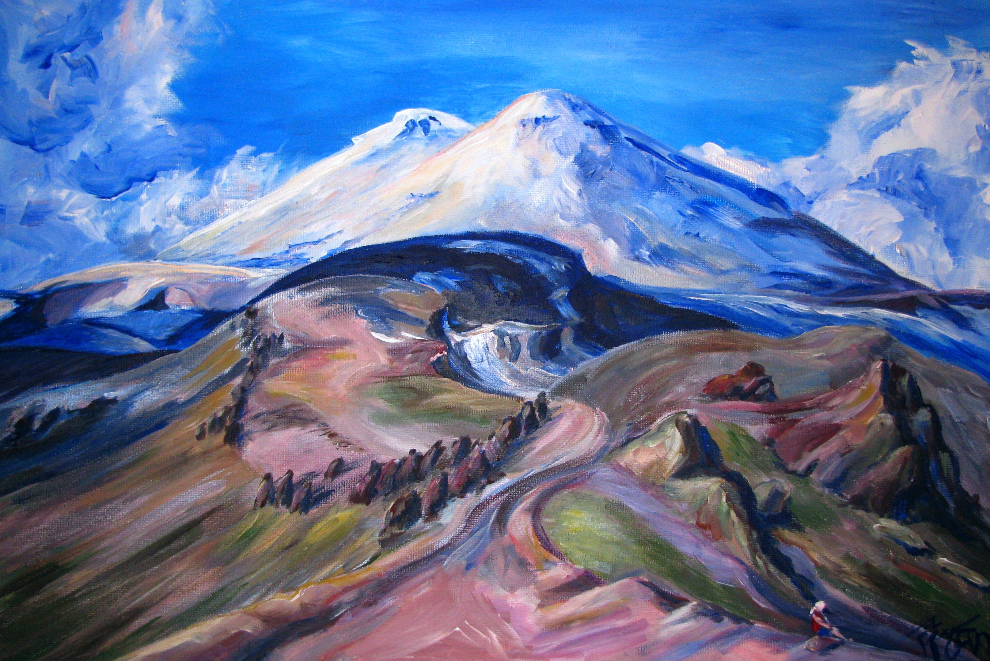 Рисунки на тему горы Дагестана - 48 фото