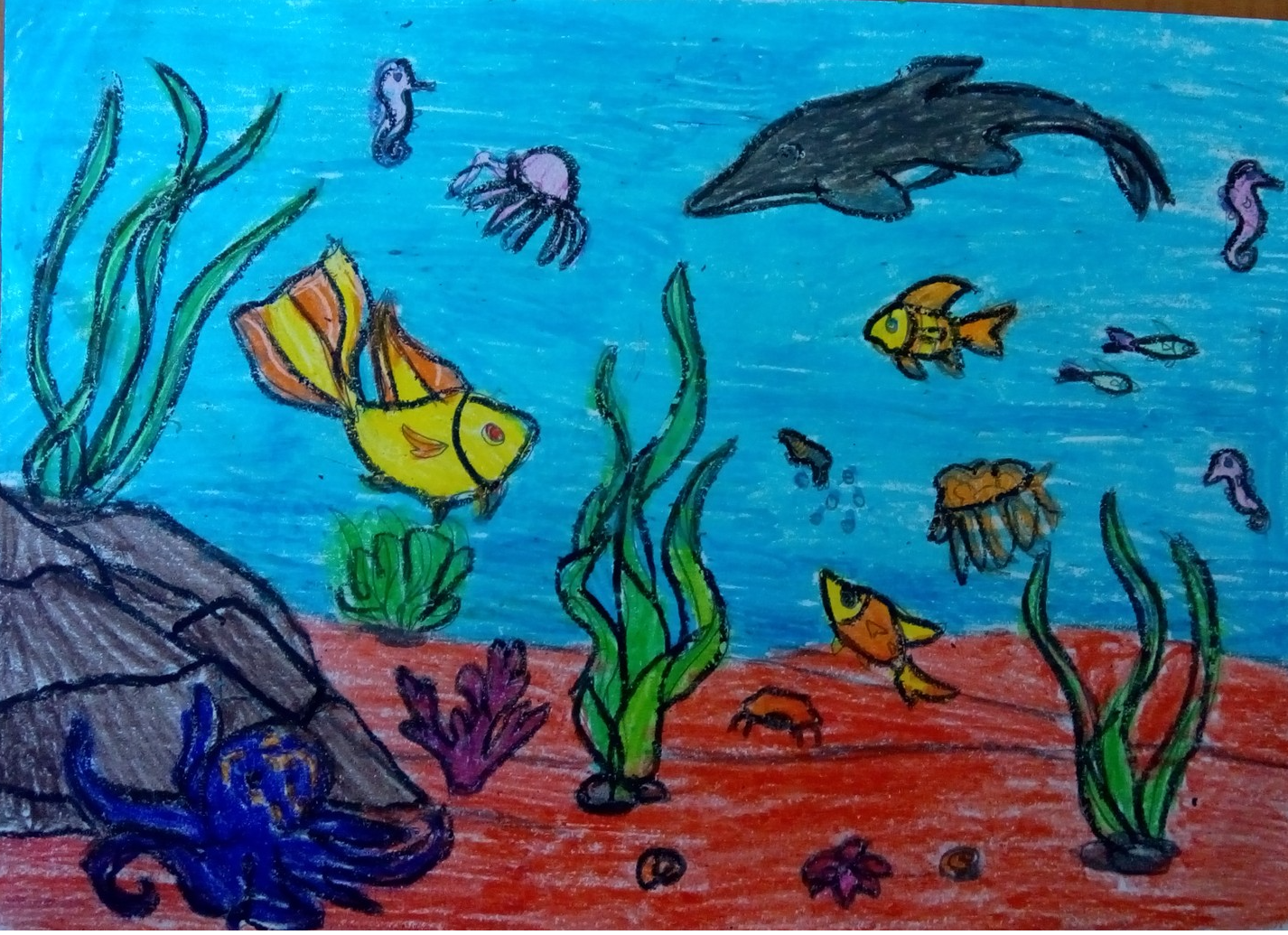 Морские обитатели 6 класс. Рисование подводный мир. Рисование Морское дно. Рисование на тему подводный мир. Детские рисунки на тему Морское дно.
