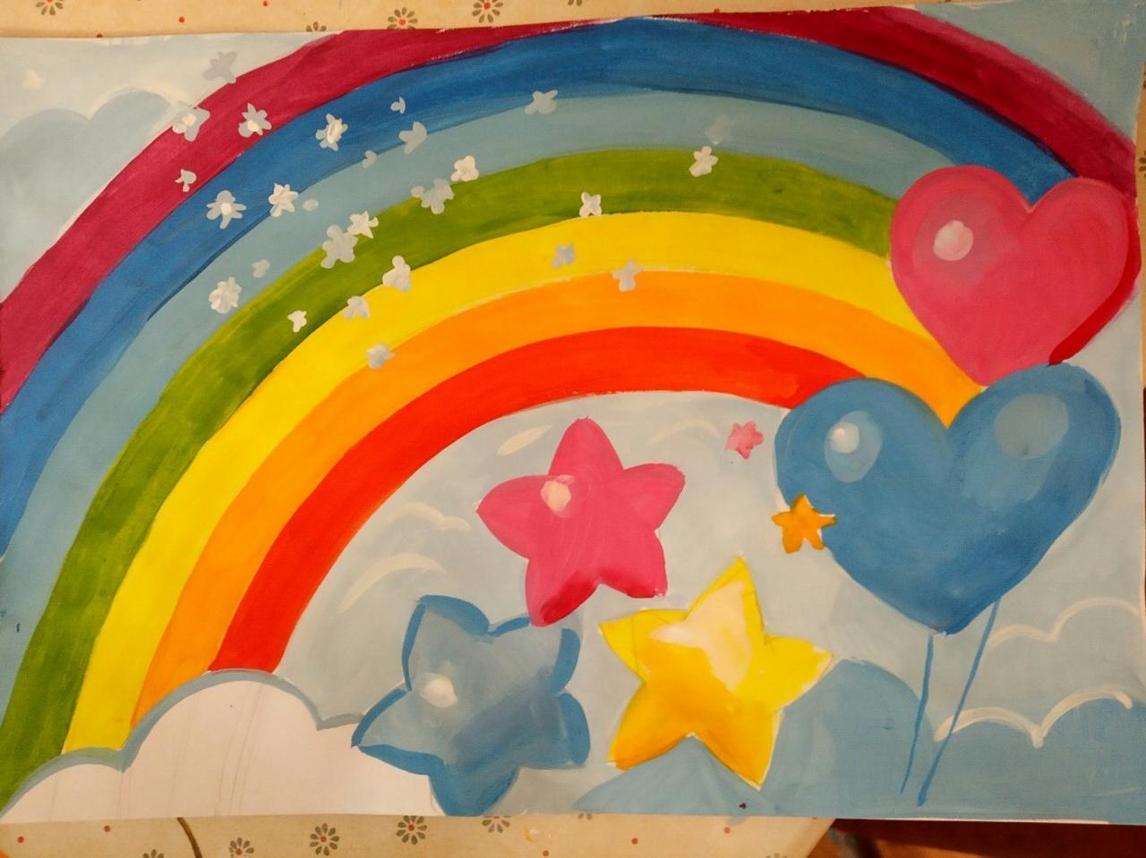 Рисование радуга старшая группа. Рисование Радуга в средней группе. Рисование радуги в старшей группе. Разноцветный мир рисование. Радуга рисунок для детей красками.