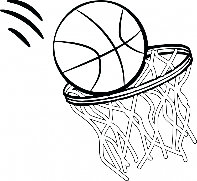 Баскетбольный мяч для срисовки