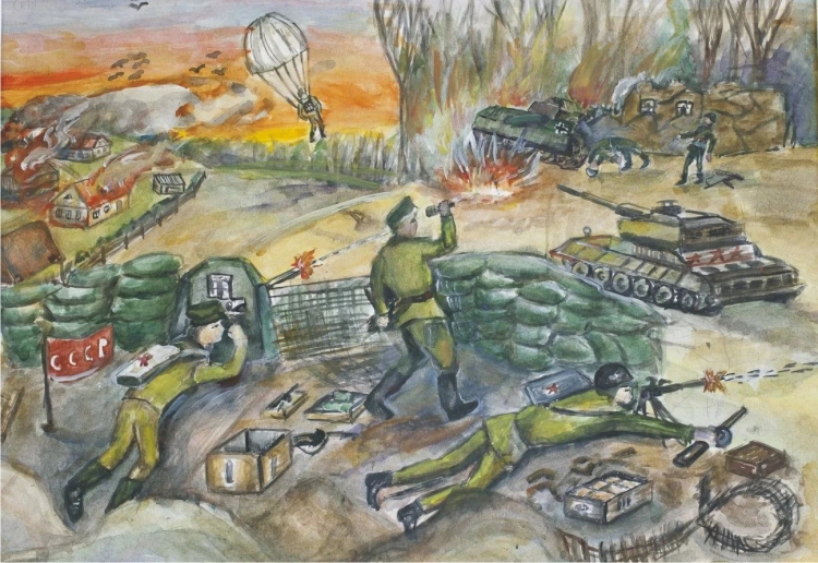 Рисунок на тему битва