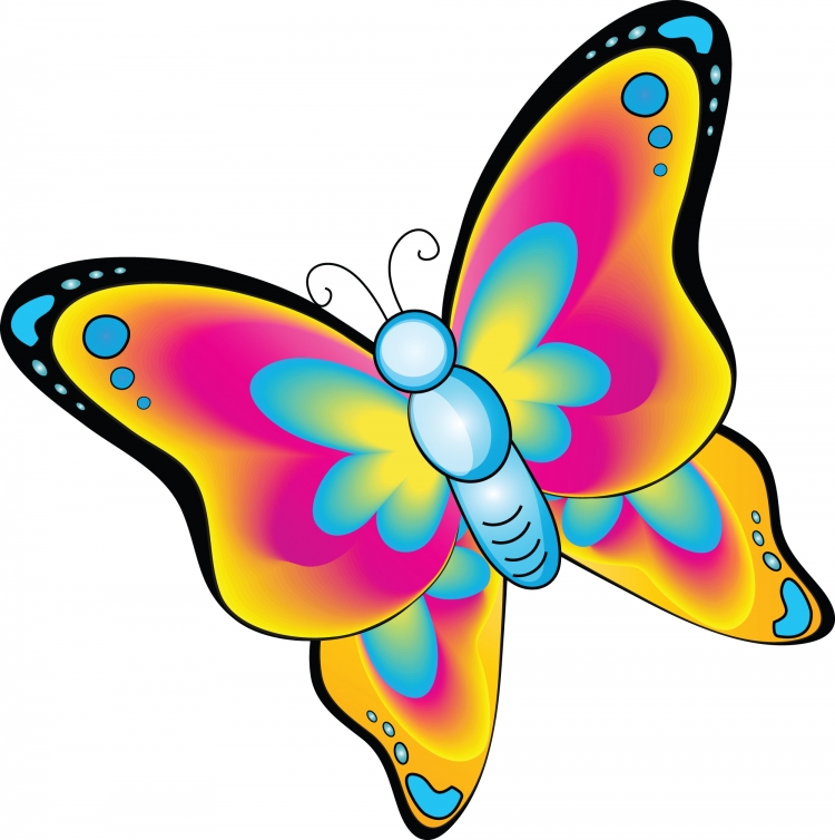 Бабочки рисунки цветные для детей