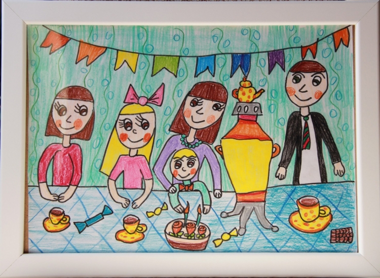 Детские рисунки на тему семейные традиции