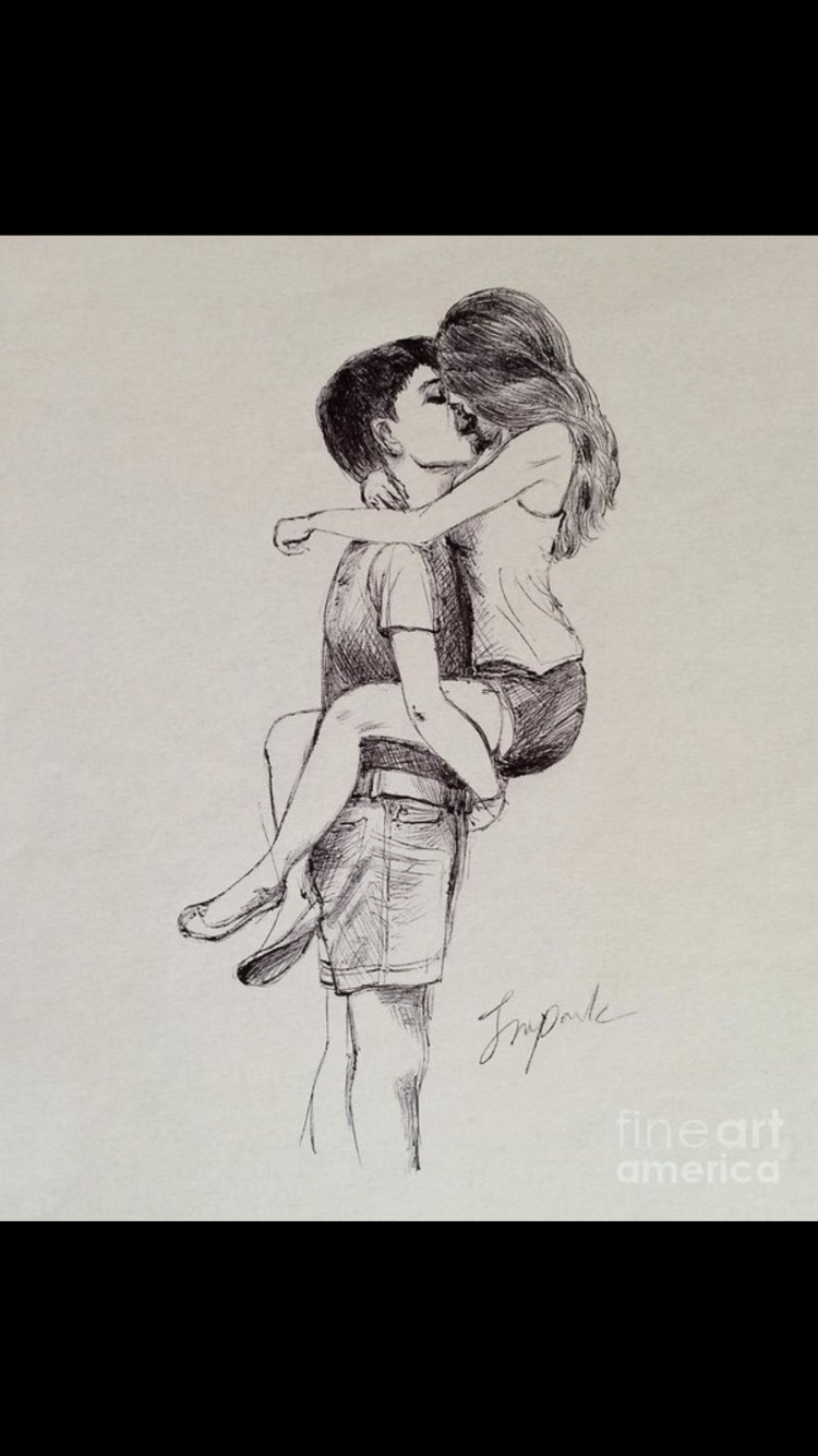 Парень и девушка рисунок