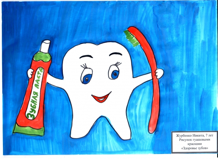 Рисунок на тему Здоровые зубы