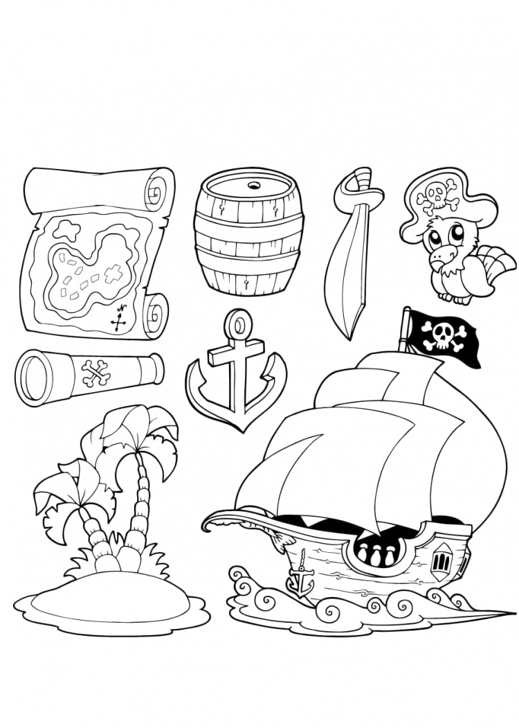 Рисунки на пиратскую тему