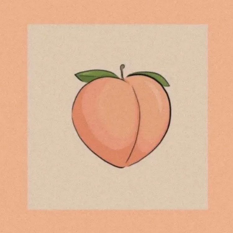 Персик рисунок для срисовки
