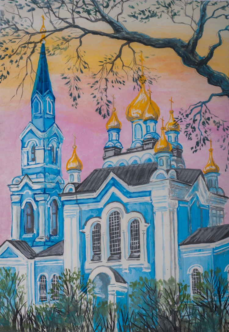 Рисунок на тему храмы России