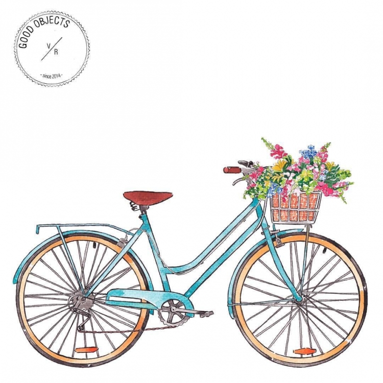 Велосипед рисунок цветной